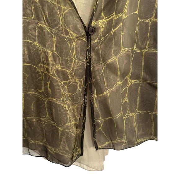 Herve Leger Paris Silk Blend Sheer Top Size US 6 - Picture 6 of 16